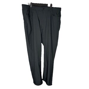 Greg Norman Mens 40 X 30 Golf Performance Stretch Pants Black 5 Pocket Athletic